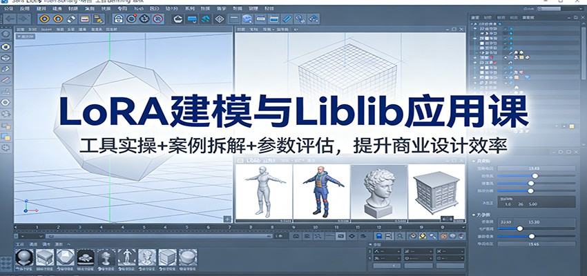 LoRA建模与Liblib应用课：工具实操+案例拆解+参数评估，提升商业设计效率-搞钱日记