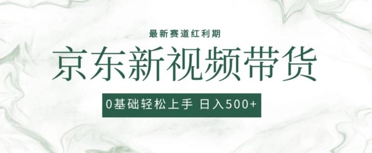 2024最新京东视频带货项目，最新0粉强开无脑搬运爆款玩法，小白轻松上手【揭秘】-搞钱日记