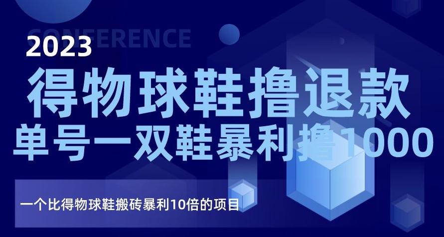 2023得物球鞋撸退款，单号一双鞋暴利撸1000，一个比得物球鞋搬砖暴利10倍的项目【揭秘】-搞钱日记