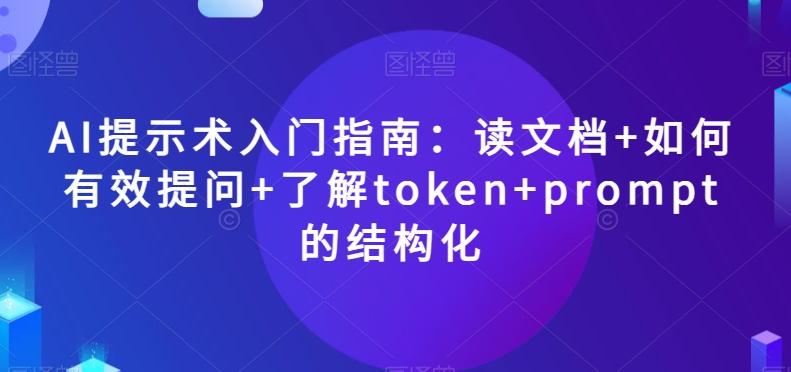 AI提示术入门指南：读文档+如何有效提问+了解token+prompt的结构化【揭秘】-搞钱日记