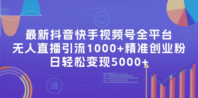 最新抖音快手视频号全平台无人直播引流1000+精准创业粉，日轻松变现5000+-搞钱日记