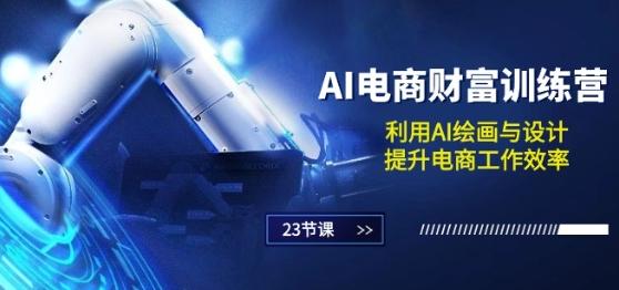 AI电商-财富训练营：利用AI绘画与设计，提升电商工作效率(23节课)-搞钱日记