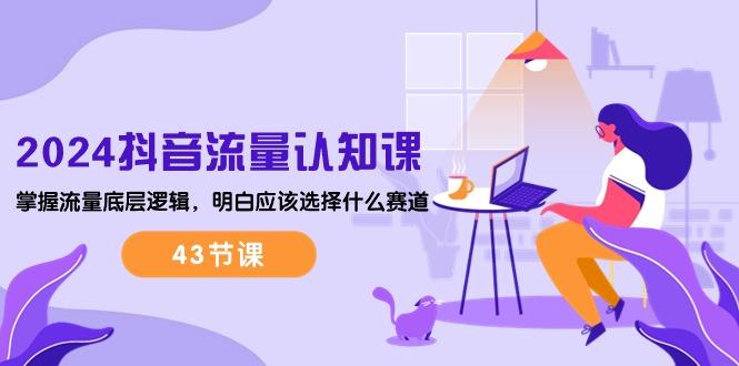 2024抖音流量·认知课：掌握流量底层逻辑，明白应该选择什么赛道 (43节课-搞钱日记