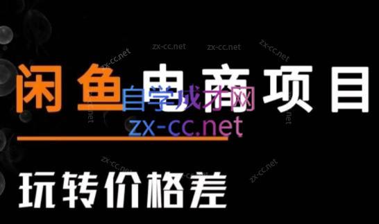 亿创繁星·闲鱼电商项目(玩转价格差)-搞钱日记