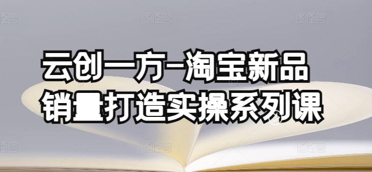 云创一方-淘宝新品销量打造实操系列课，基础销量打造(4课程)+补单渠道分析(4课程)-搞钱日记