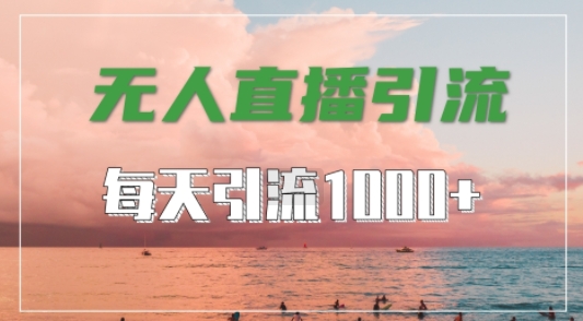 抖音快手视频号全平台通用，无人直播引流法，超暴力引流1000+高质量精准创业粉【揭秘】-搞钱日记