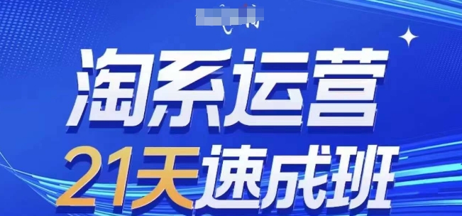 淘系运营21天速成班(更新24年9月)，0基础轻松搞定淘系运营，不做假把式-搞钱日记