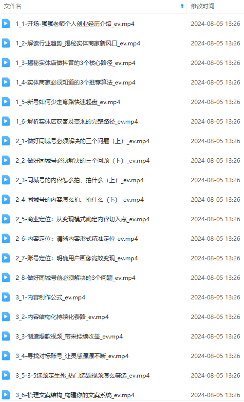 图片[1]-实体店老板获客特训营：认知、定位、文案、矩阵、直播、AI等(72节-搞钱日记