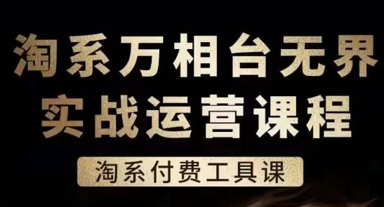 淘系万相台无界实战运营课，淘系付费工具课-搞钱日记