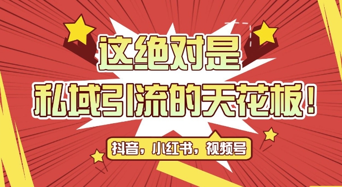 最新首发全平台引流玩法，公域引流私域玩法，轻松获客500+，附引流脚本，克隆截流自热玩法【揭秘】-搞钱日记