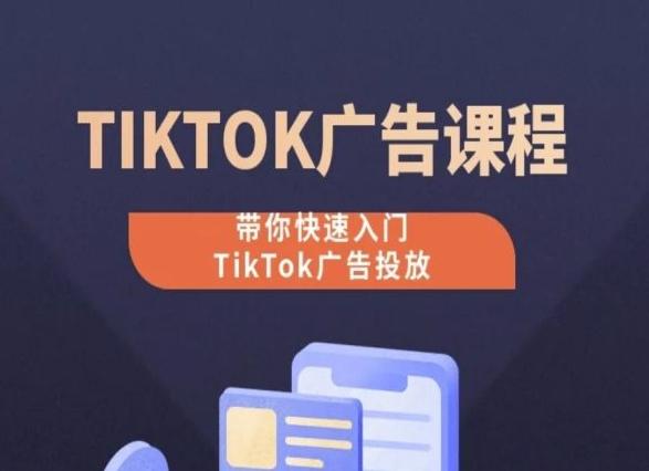 TikTok广告投放课程，从0-1实操课，带你快速入门TikTok广告投放-搞钱日记