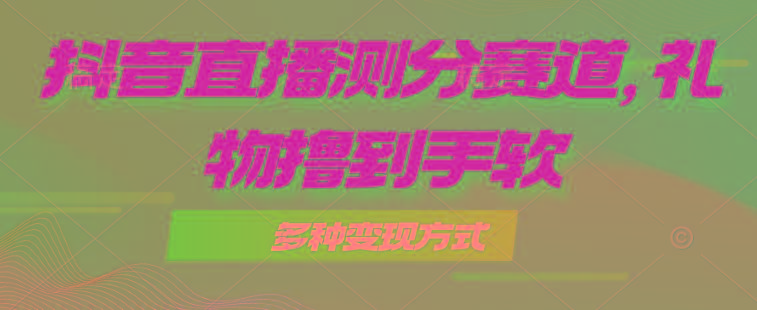 抖音直播测分赛道，多种变现方式，轻松日入1000+-搞钱日记