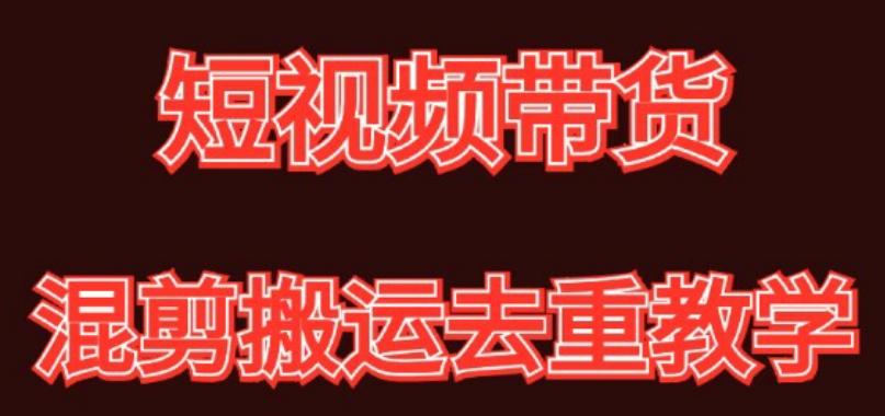混剪去重短视频带货玩法，混剪搬运简单过原创思路分享-搞钱日记