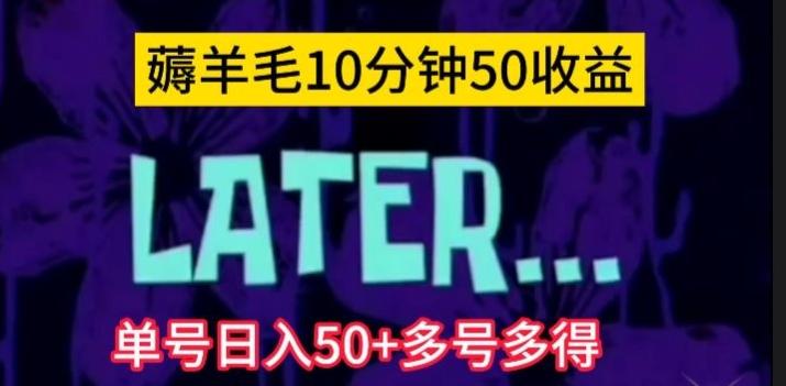 美团薅羊毛玩法，单号日入50+多号多得【仅揭秘】-搞钱日记