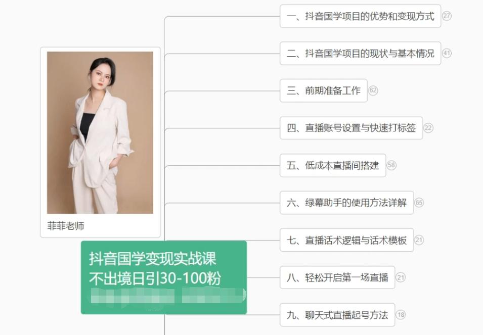 抖音国学变现项目：不出境日引30-100粉实战课程-搞钱日记