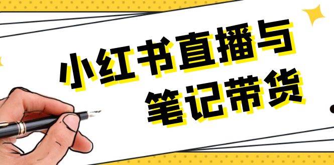 小红书直播与笔记带货：选品、上架、笔记写作、视频剪辑及直播话术等-搞钱日记