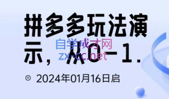 吴老师·拼多多从选品到截流到付费的玩法技巧-搞钱日记