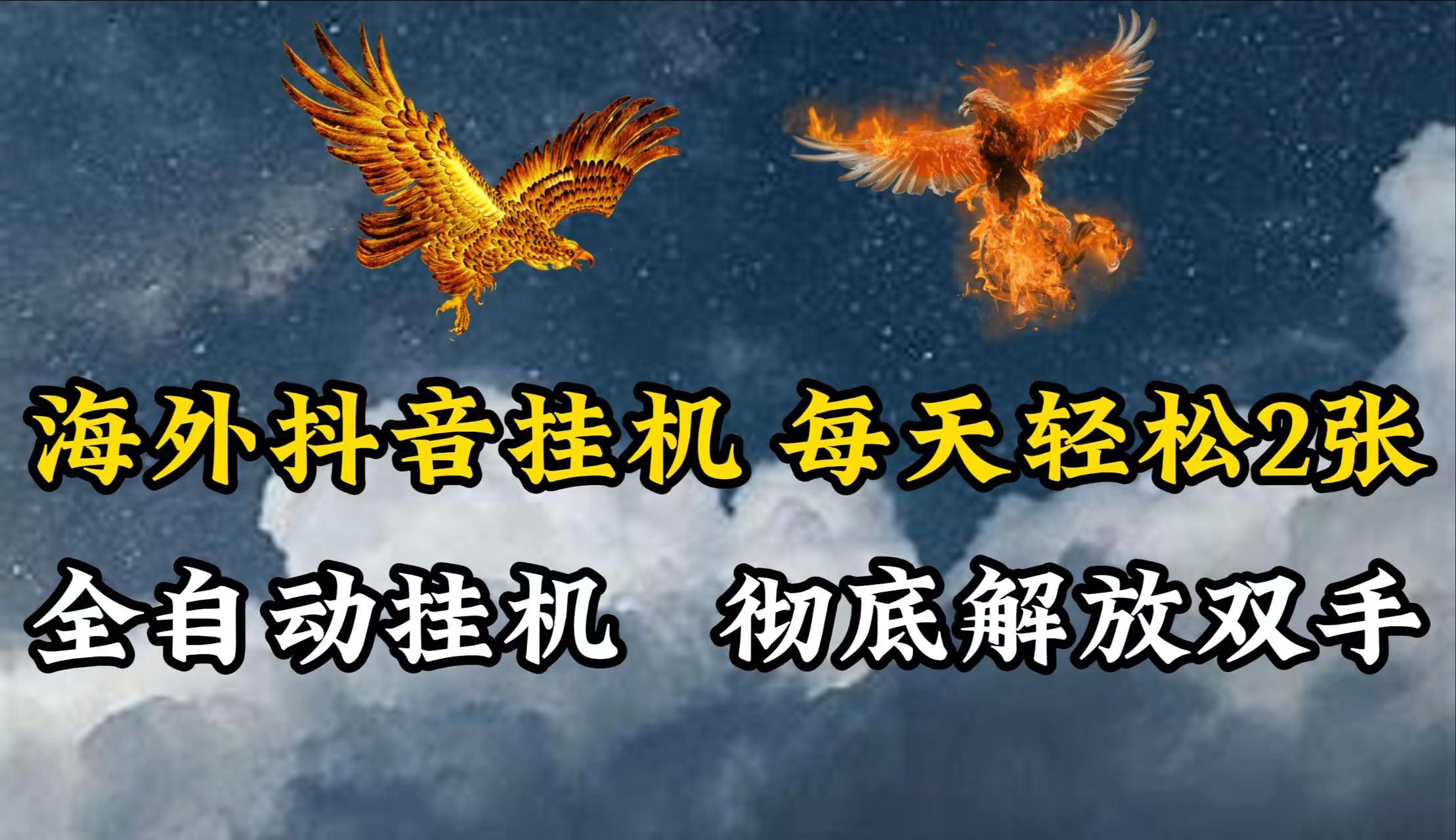 海外抖音挂机，每天轻松2张，全自动挂机，彻底解放双手！-搞钱日记