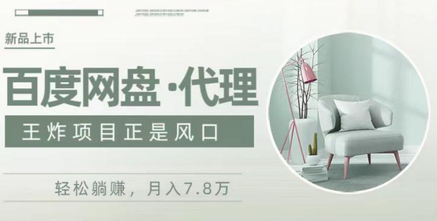 度盘代理，月入7w保姆级全方位教程-搞钱日记