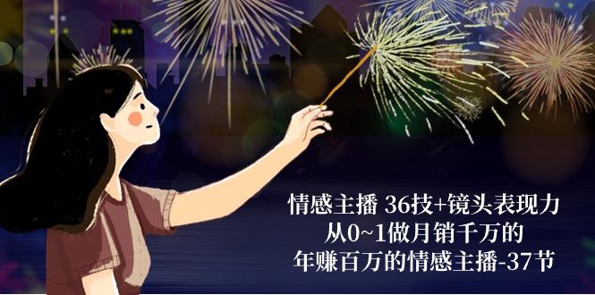 情感主播 36技+镜头表现力：从0~1做月销千万的，年赚百万的情感主播-37节-搞钱日记