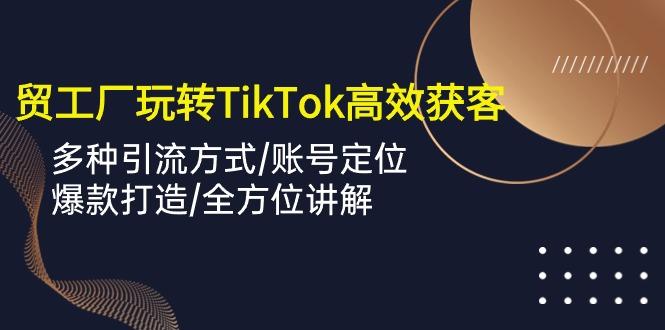 外贸工厂玩转TikTok高效获客，多种引流方式/账号定位/爆款打造/全方位讲解-搞钱日记