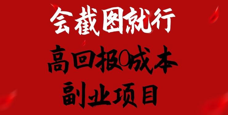 会截图就行，高回报0成本副业项目，卖离婚模板一天1.5k+【揭秘】-搞钱日记
