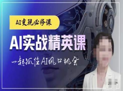 AI实战精英课，chatgptAI实战教程，一起抓住AI风口的机会-搞钱日记