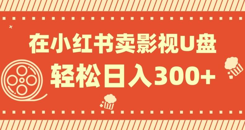 在小红书上卖影视U盘，轻松日入300+，操作简单，小白可轻松上手-搞钱日记