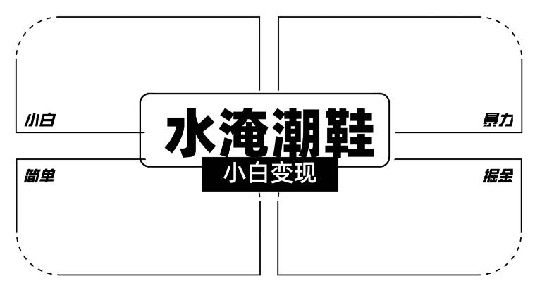 2024全新冷门水淹潮鞋无人直播玩法，小白也能轻松上手，打爆私域流量，轻松实现变现【揭秘】-搞钱日记