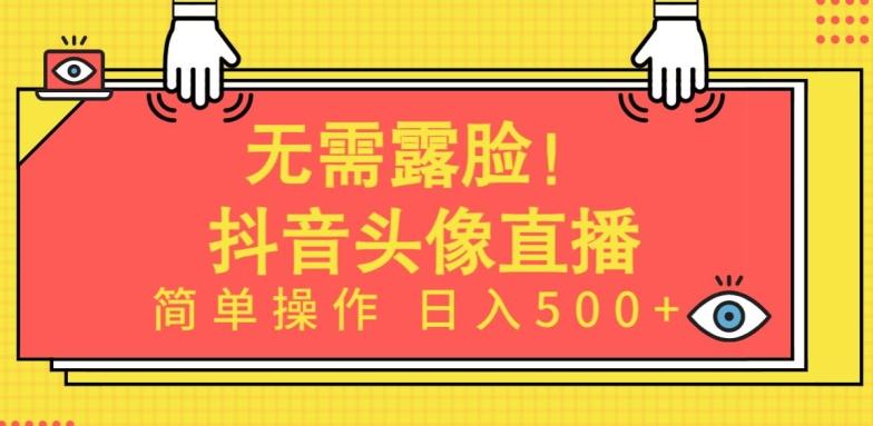 无需露脸，Ai头像直播项目，简单操作日入500+【揭秘】-搞钱日记