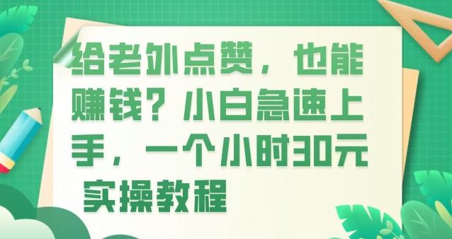 给老外点赞，也能赚钱？小白急速上手，实操教程-搞钱日记