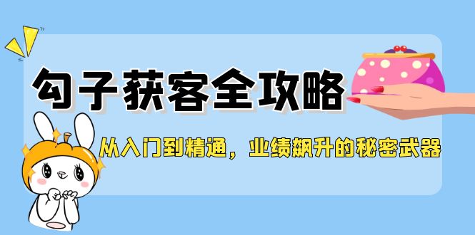 从入门到精通，勾子获客全攻略，业绩飙升的秘密武器-搞钱日记