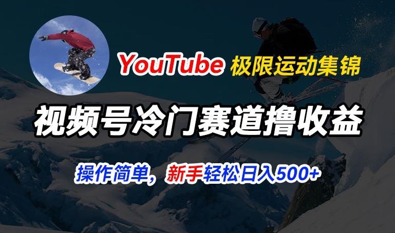 视频号冷门赛道撸收益，YouTube搬运极限运动集锦，暴力起号，操作简单流量高，轻松日入5张【揭秘】-搞钱日记