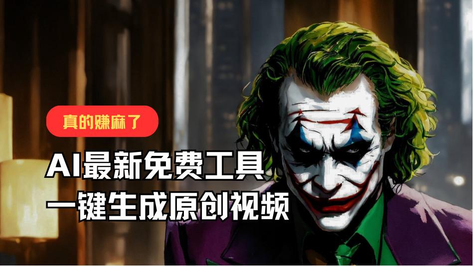 最新免费AI工具，一键生成原创视频，佛系搬运，轻松月入10000+！-搞钱日记