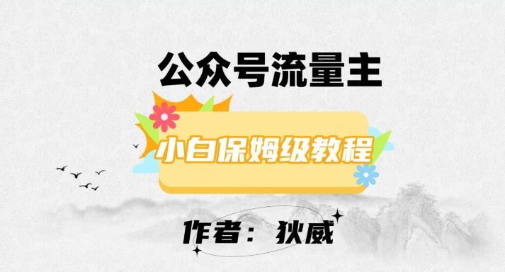 最新红利赛道公众号流量主项目，从0-1每天十几分钟，收入1000+【揭秘】-搞钱日记