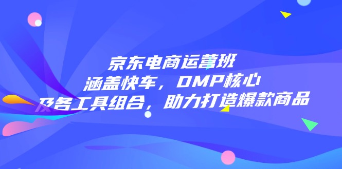 京东电商运营班：涵盖快车，DMP核心及各工具组合，助力打造爆款商品-搞钱日记