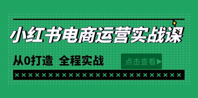 (9946期)最新小红书·电商运营实战课，从0打造  全程实战(65节视频课)-搞钱日记