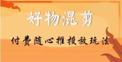 【万三】好物混剪付费随心推投放玩法，随心投放小课抖音教程-搞钱日记