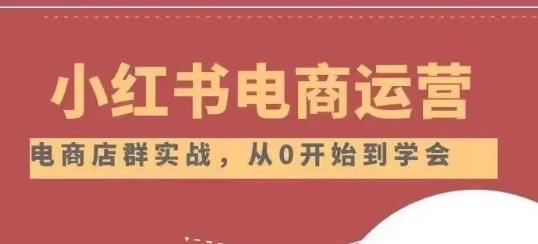 小红书店铺运营从小白到大神2.0，从入门到精通-搞钱日记