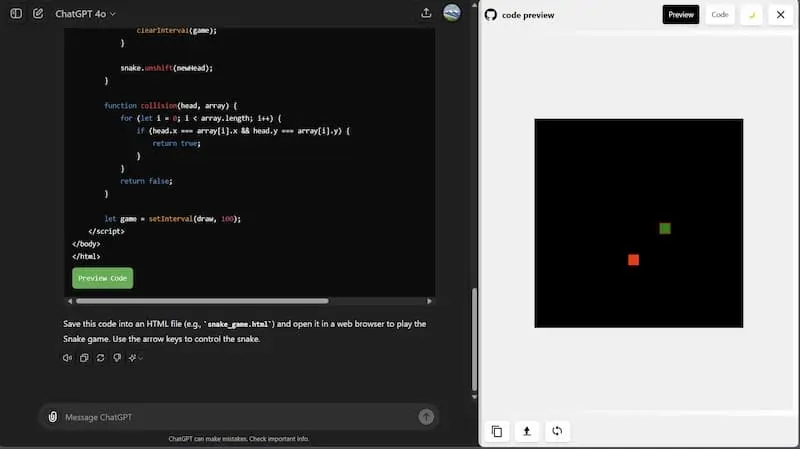 ChatGPT Code Preview｜AI编程预览工具-搞钱日记