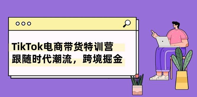 TikTok电商带货特训营，跟随时代潮流，跨境掘金(8节课-搞钱日记