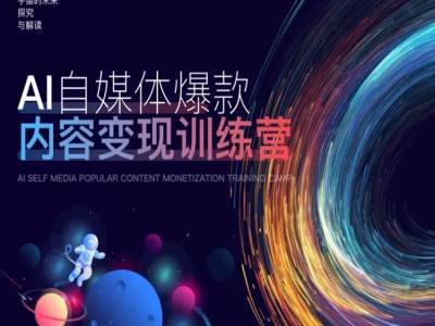 AI自媒体爆款内容变现训练营，20%底层逻辑，60%实操方法，20%案例拆解(即学即用)-搞钱日记