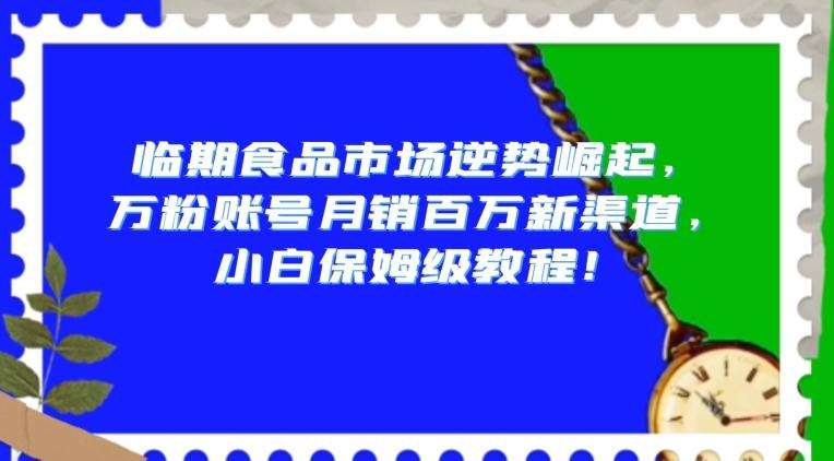 临期食品市场逆势崛起，万粉账号月销百万新渠道，小白保姆级教程【揭秘】-搞钱日记