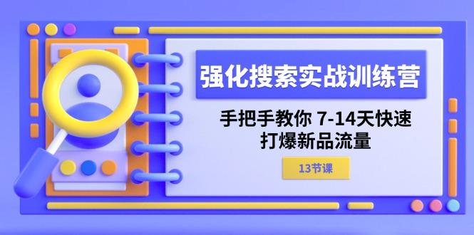 强化 搜索实战训练营，手把手教你 7-14天快速-打爆新品流量(13节课-搞钱日记
