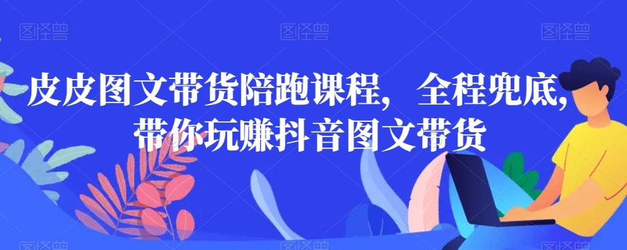 皮皮图文带货陪跑课程，全程兜底，带你玩赚抖音图文带货-搞钱日记