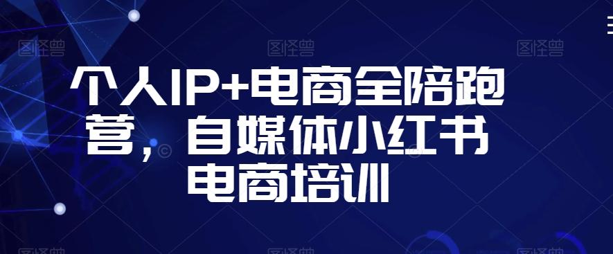 个人IP+电商全陪跑营，自媒体小红书电商培训-搞钱日记