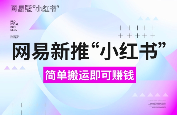 网易官方新推“小红书”，搬运即有收益，新手小白千万别错过(附详细教程)【揭秘】-搞钱日记