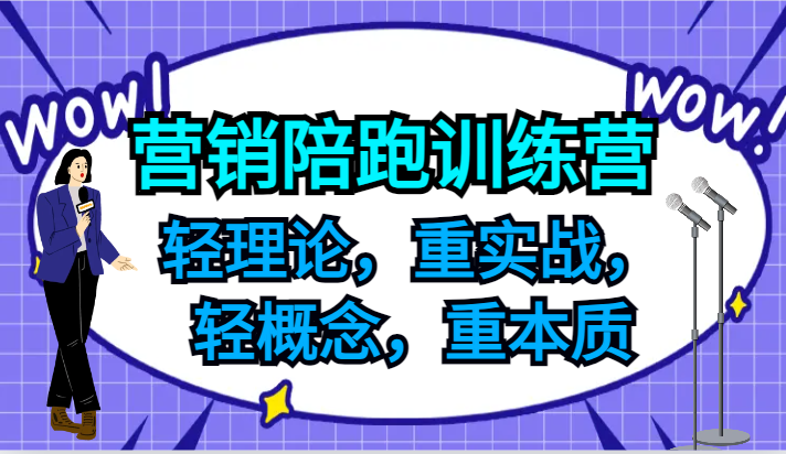 营销陪跑训练营，轻理论，重实战，轻概念，重本质，适合中小企业和初创企业的老板-搞钱日记