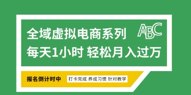全域虚拟电商变现系列，通过平台出售虚拟电商产品从而获利-搞钱日记