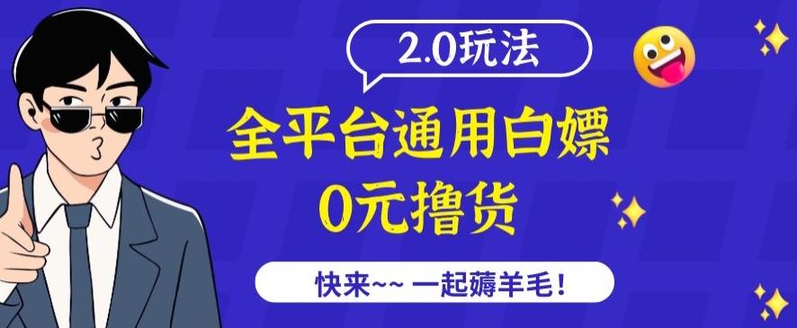 外面收费2980的全平台通用白嫖撸货项目2.0玩法【仅揭秘】-搞钱日记